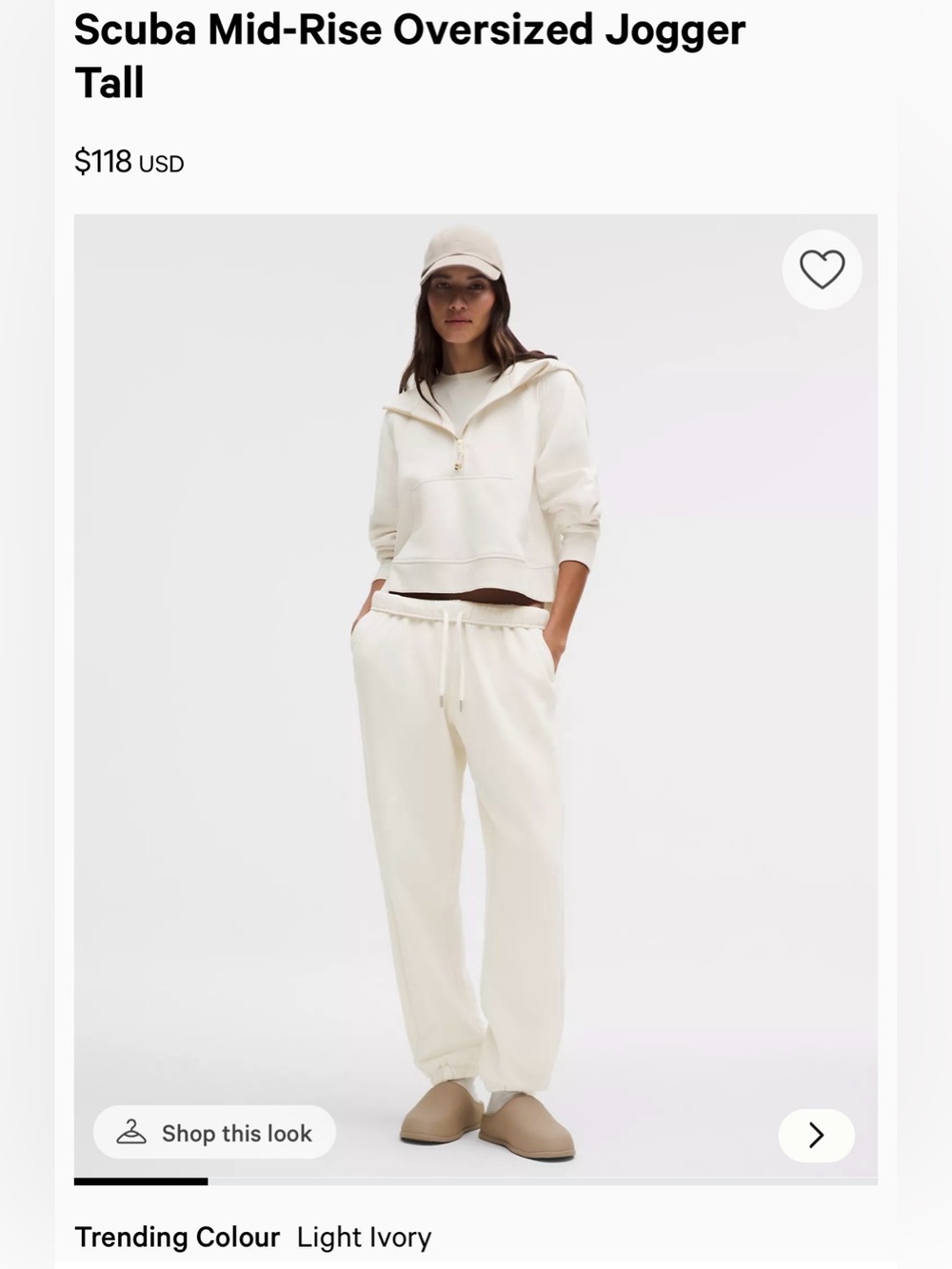 lululemon Scuba Mid-Rise Oversized Jogger